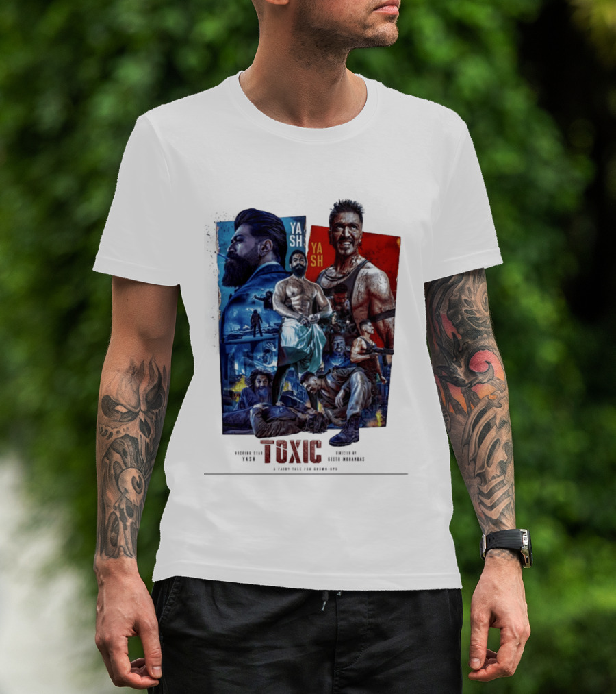Yash Toxic A Fairy Tale For Grown Ups Rugged Warrior Action Adventure T-Shirt