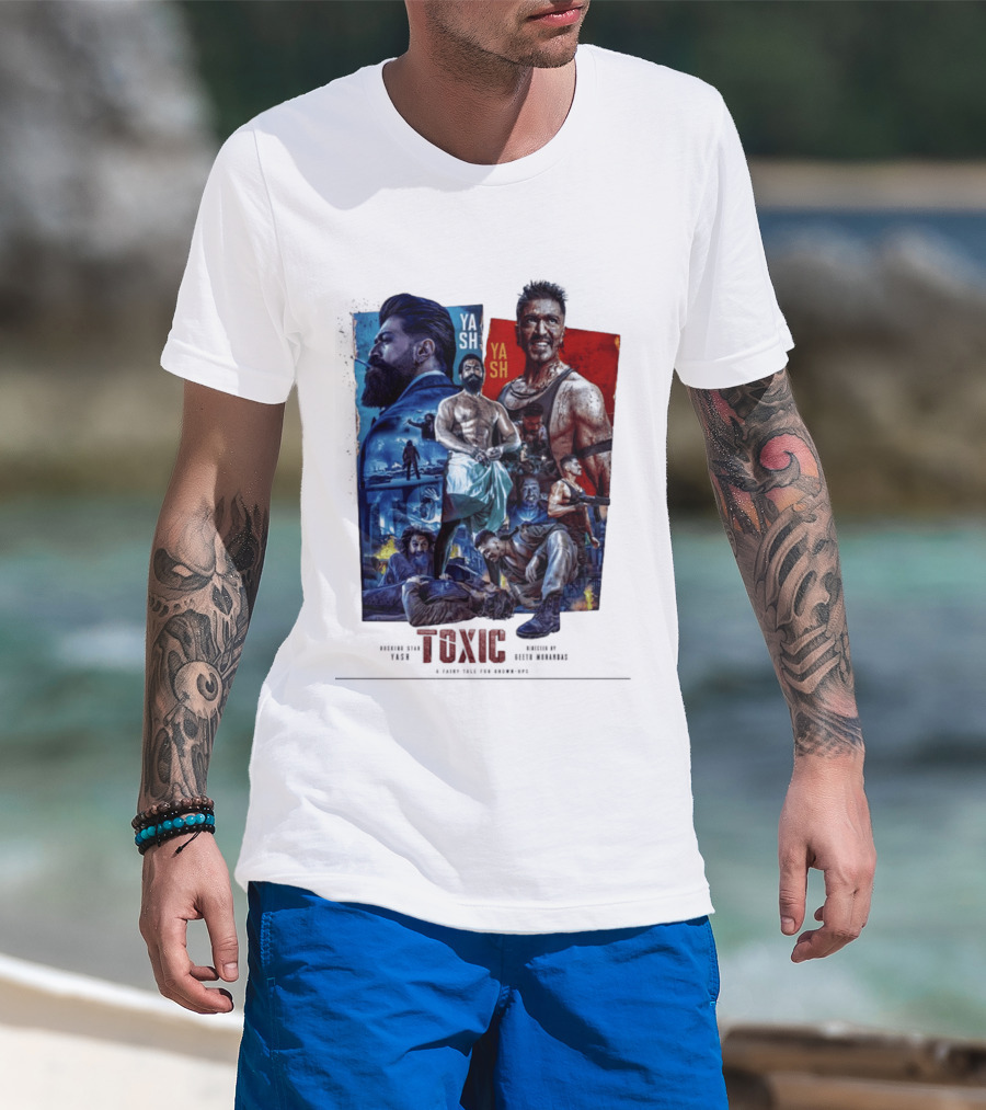 Yash Toxic A Fairy Tale For Grown Ups Rugged Warrior Action Adventure T-Shirt