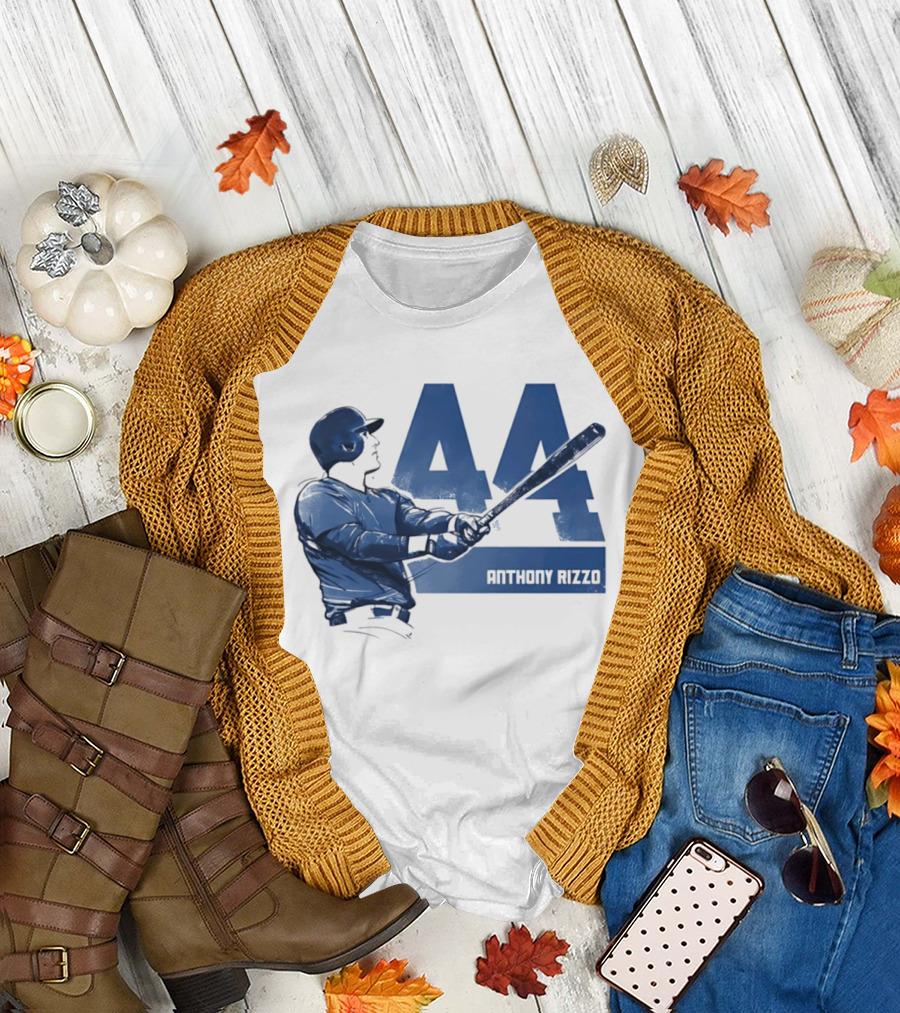 Anthony Rizzo 44 Swing Chicago Cubs Slugger T-Shirt