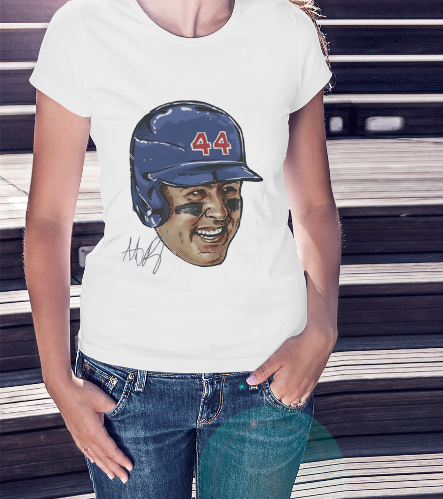 Anthony Rizzo 44 Chicago Cubs Iconic Smile Swag Head T-Shirt