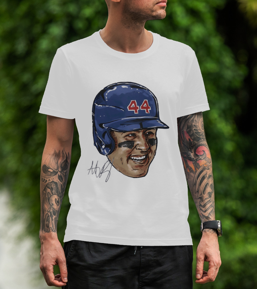 Anthony Rizzo 44 Chicago Cubs Iconic Smile Swag Head T-Shirt