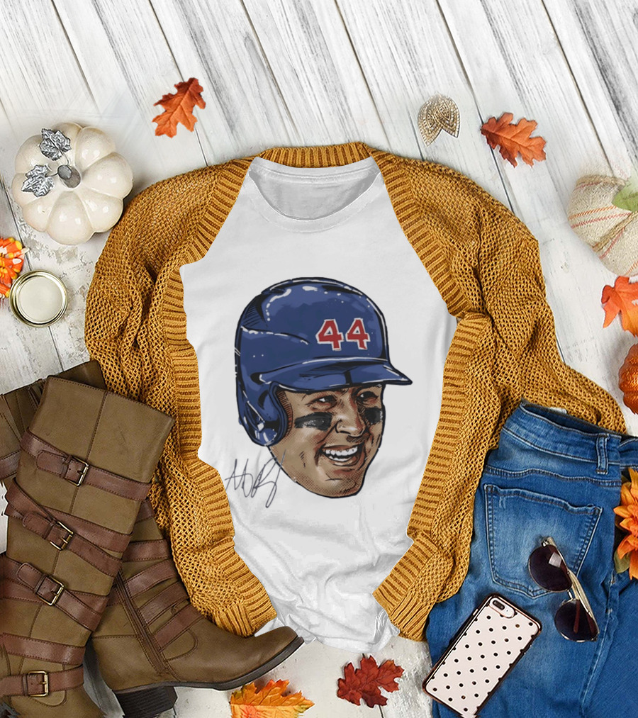 Anthony Rizzo 44 Chicago Cubs Iconic Smile Swag Head T-Shirt