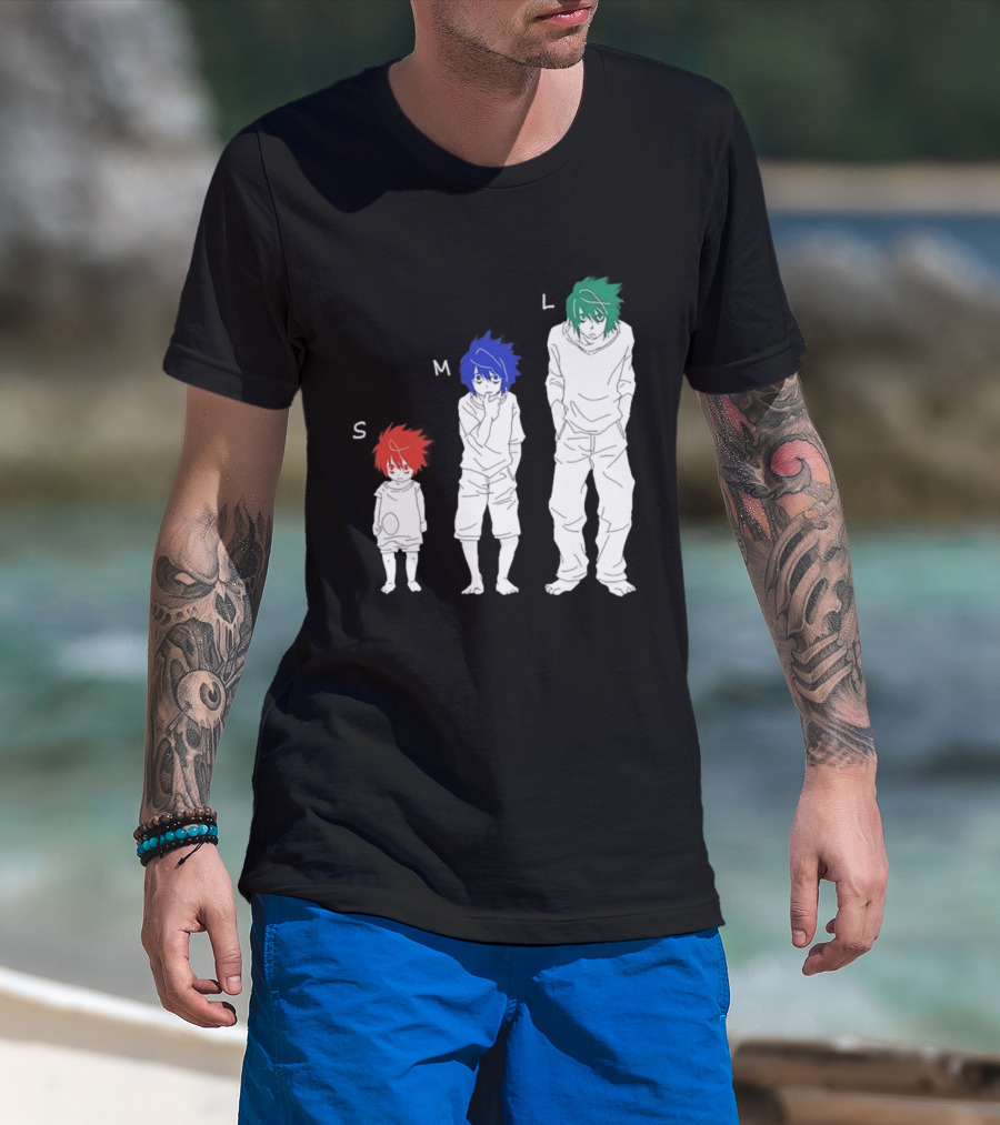 S M L Beyond Birthday Mello L Lawliet Colorful T-Shirt