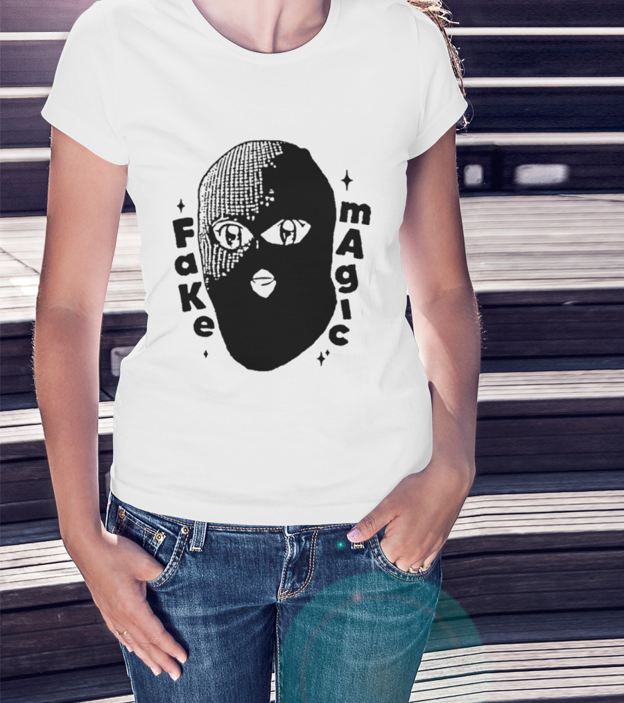 Fake Magic Anime Eyes Balaclava Ski Mask T-Shirt