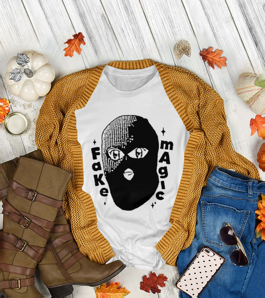 Fake Magic Anime Eyes Balaclava Ski Mask T-Shirt