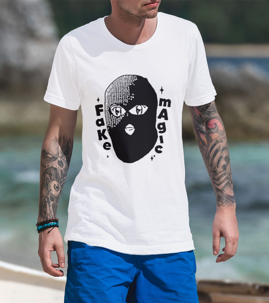 Fake Magic Anime Eyes Balaclava Ski Mask T-Shirt