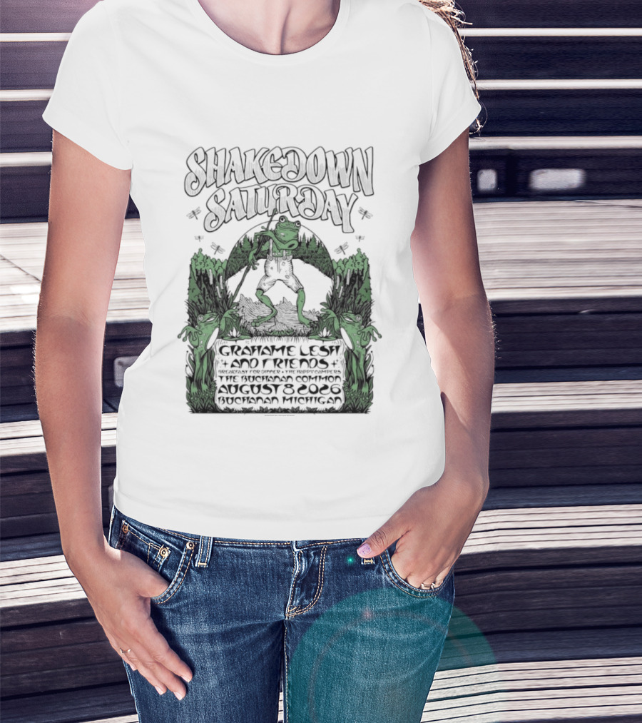 Shakedown Saturday Grahame Lesh And Friends Live Buchanan Michigan August 8 2026 Festival Vibe T-Shirt
