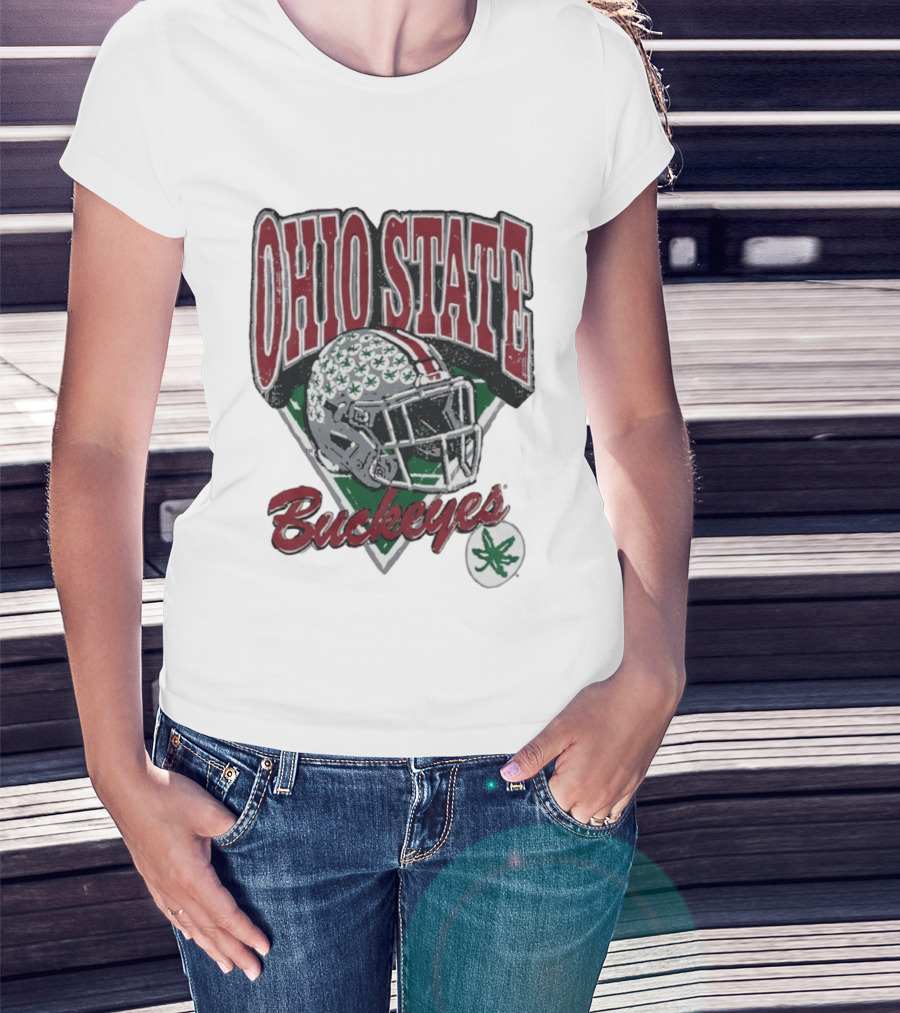 Ohio State Buckeyes Helmet Football Pride T-Shirt