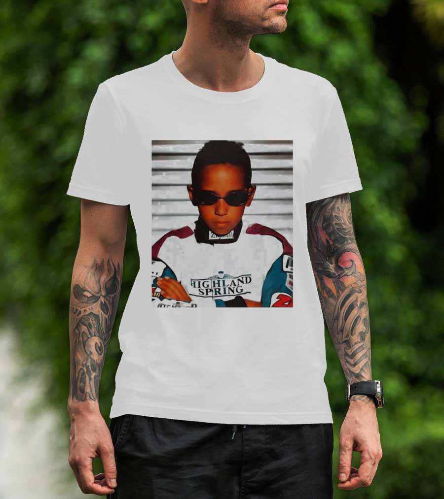 Lewis Hamilton Highland Spring Racing Attire Youthful Champion T-Shirt