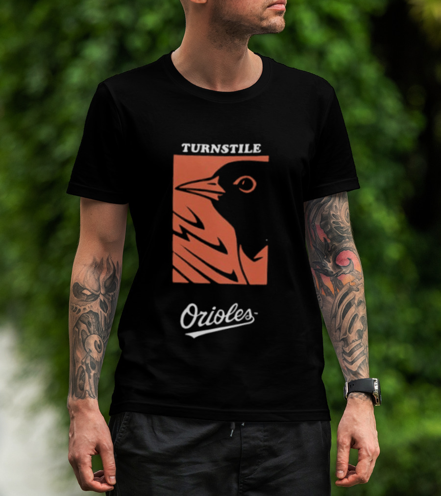 Baltimore Orioles Turnstile 2026 These Birds Not Meant To Fly Alone Two Sided T-Shirt