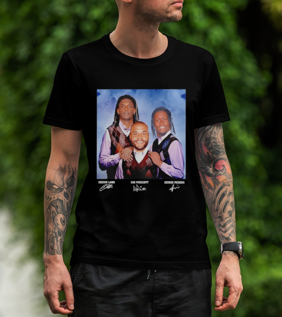 CeeDee Lamb Dak Prescott George Pickens Dallas Cowboys Pittsburgh Steelers Step Brothers T-Shirt