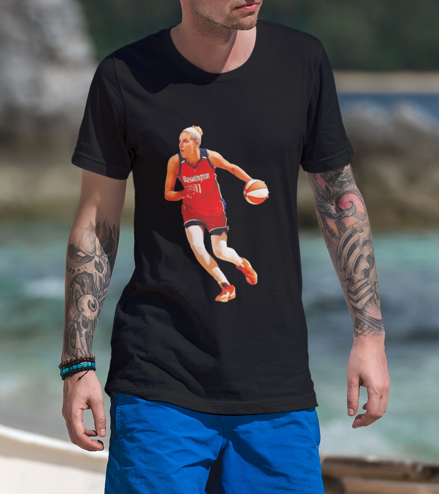 Elena Delle Donne Washington Mystics Basketball Hall Of Fame Player 11 T-Shirt