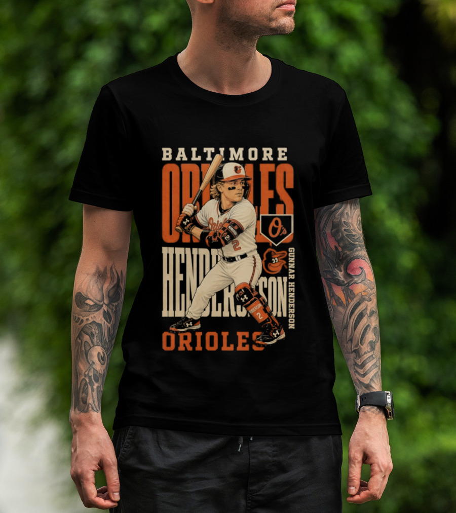 Baltimore Orioles Gunnar Henderson 2026 MLB Season T-Shirt