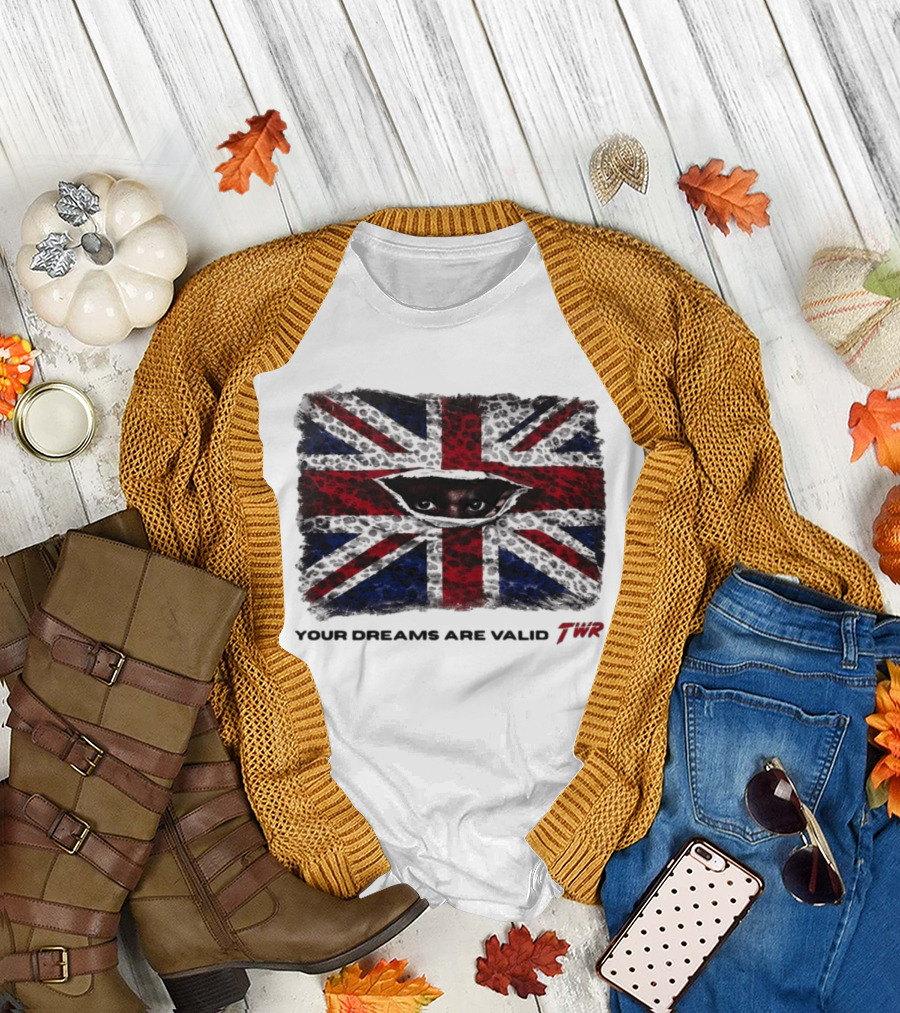 Your Dreams Are Valid TWR Union Jack Eyes T-Shirt