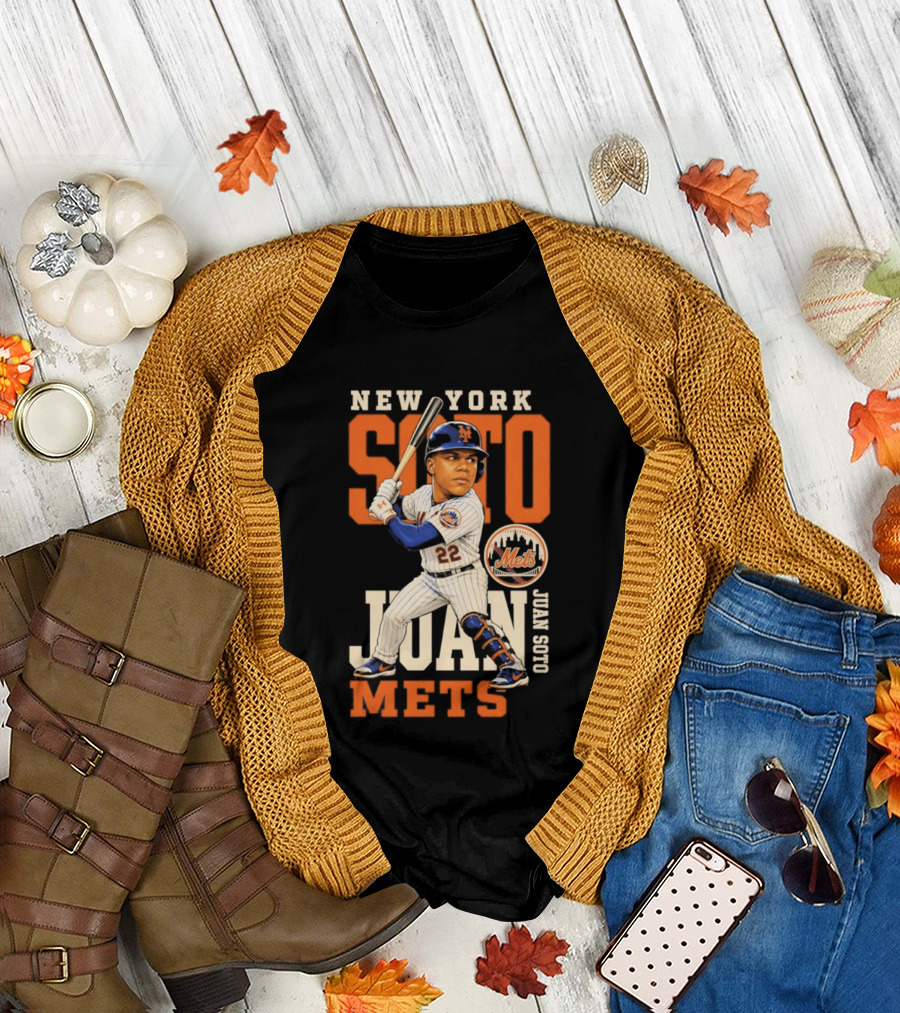 New York Mets Juan Soto 2026 MLB Season Caricature Mets T-Shirt