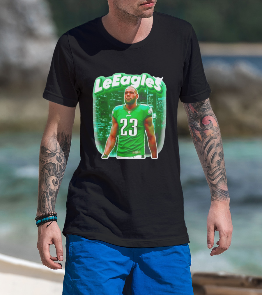 LeBron James LeEagles Philadelphia Eagles 23 Jersey T-Shirt