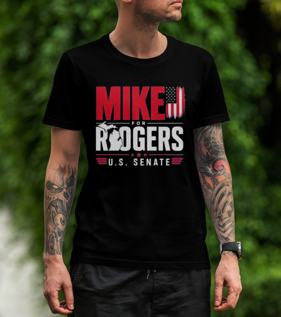 Mike Rogers U.S. Senate Campaign American Flag T-Shirt