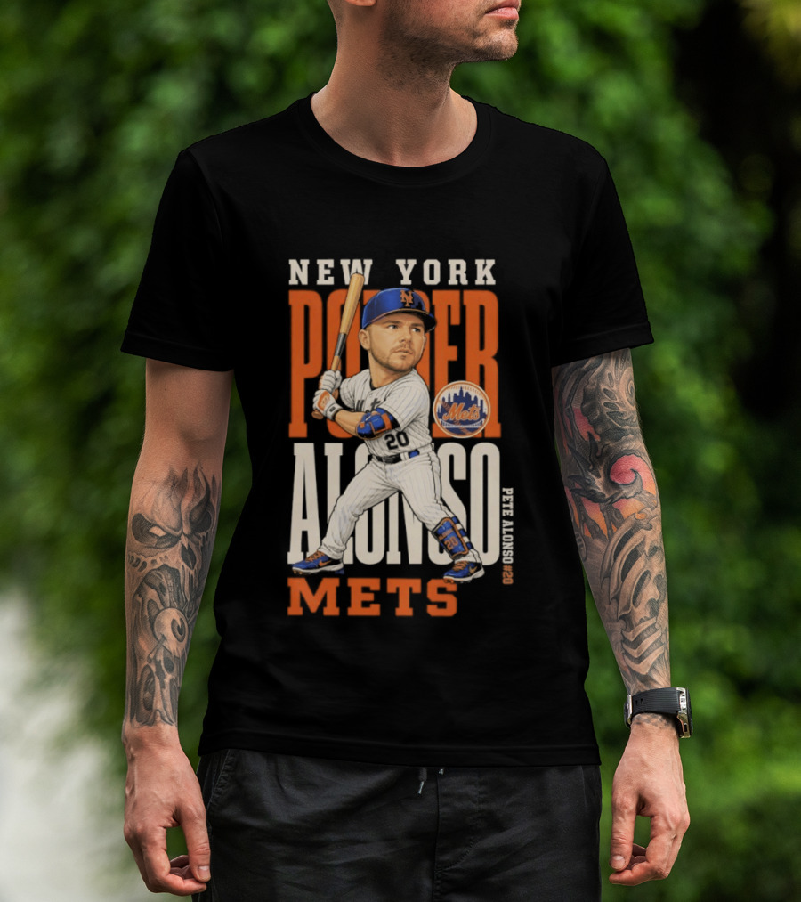 New York Mets Pete Alonso Power 2026 MLB Season T-Shirt