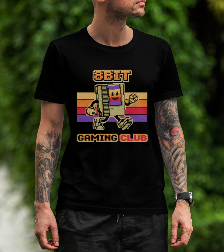 8 Bit Gaming Club Retro NES Video Games T-Shirt