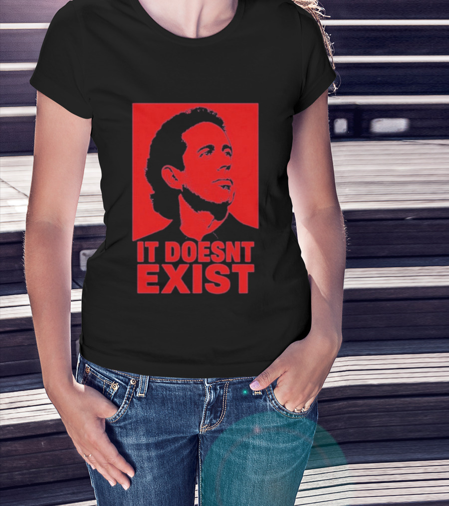 Jerry Seinfeld It Doesn't Exist Bold Red T-Shirt