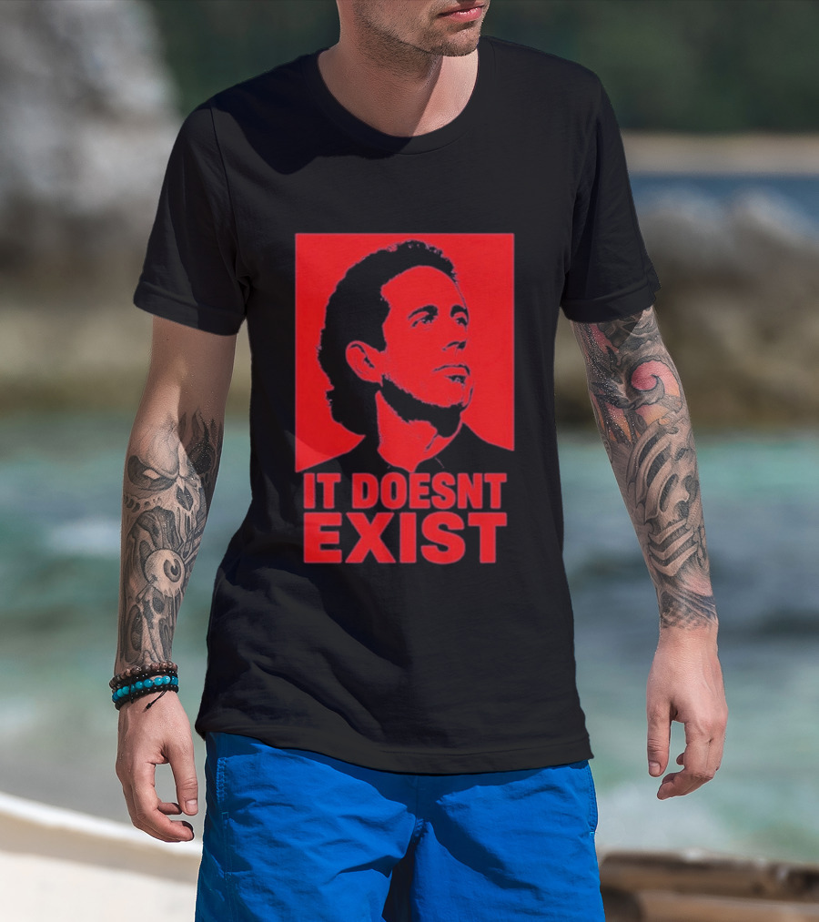 Jerry Seinfeld It Doesn't Exist Bold Red T-Shirt