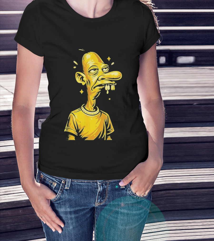 Neegy Manny Gold Statue Cartoon Character Original T-Shirt