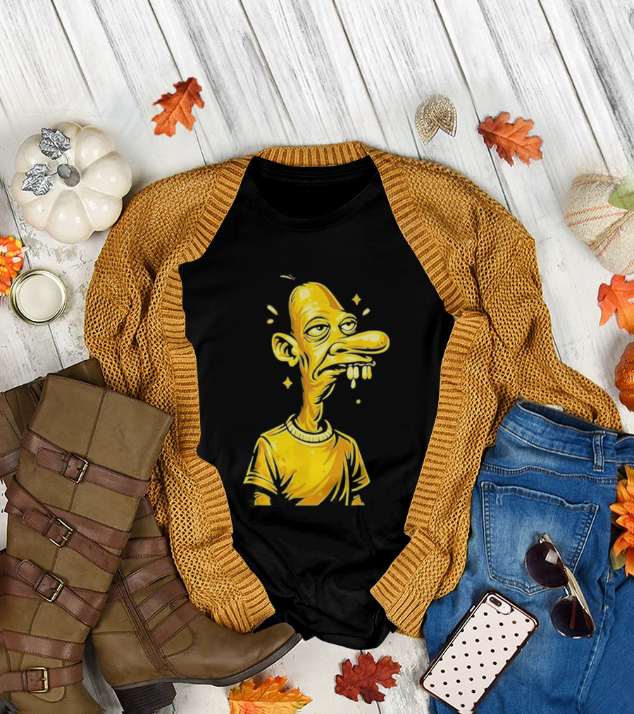 Neegy Manny Gold Statue Cartoon Character Original T-Shirt