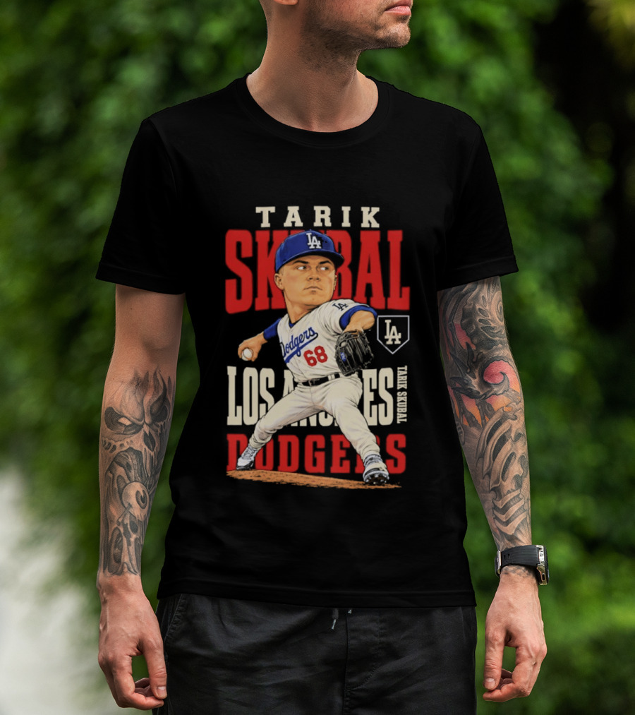 Tarik Skubal Los Angeles Dodgers 2026 MLB Season Dodgers 68 Caricature T-Shirt