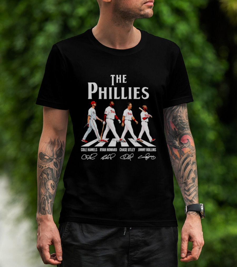 The Phillies Abbey Road Cole Hamels Ryan Howard Chase Utley Jimmy Rollins T-Shirt