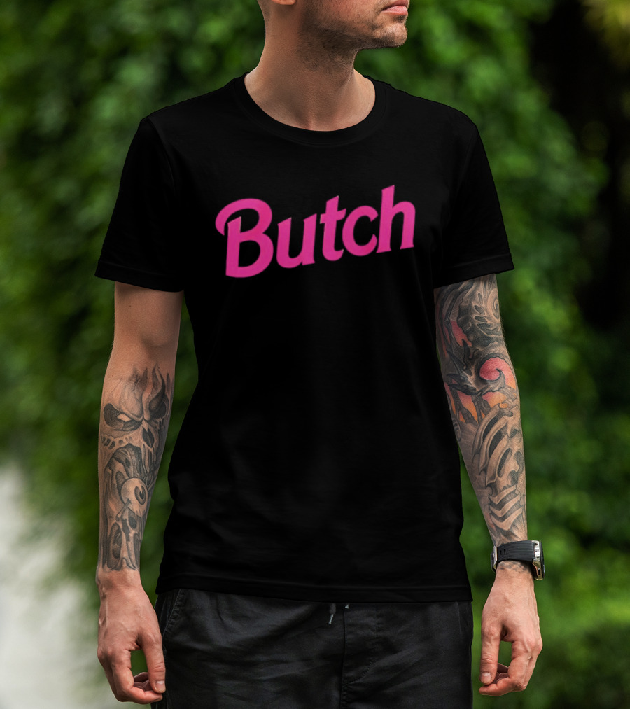 Butch Lesbian LGBTQ Pride Bold Pink T-Shirt