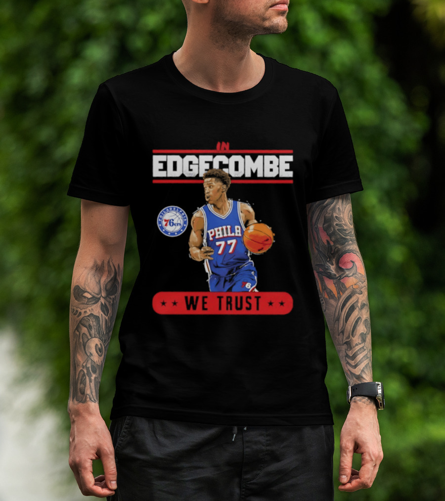 Philadelphia 76ers VJ Edgecombe In Edgecombe We Trust T-Shirt