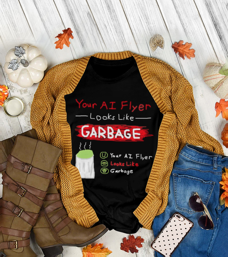 Your AI Flyer Looks Like Garbage Trash Can T-Shirt