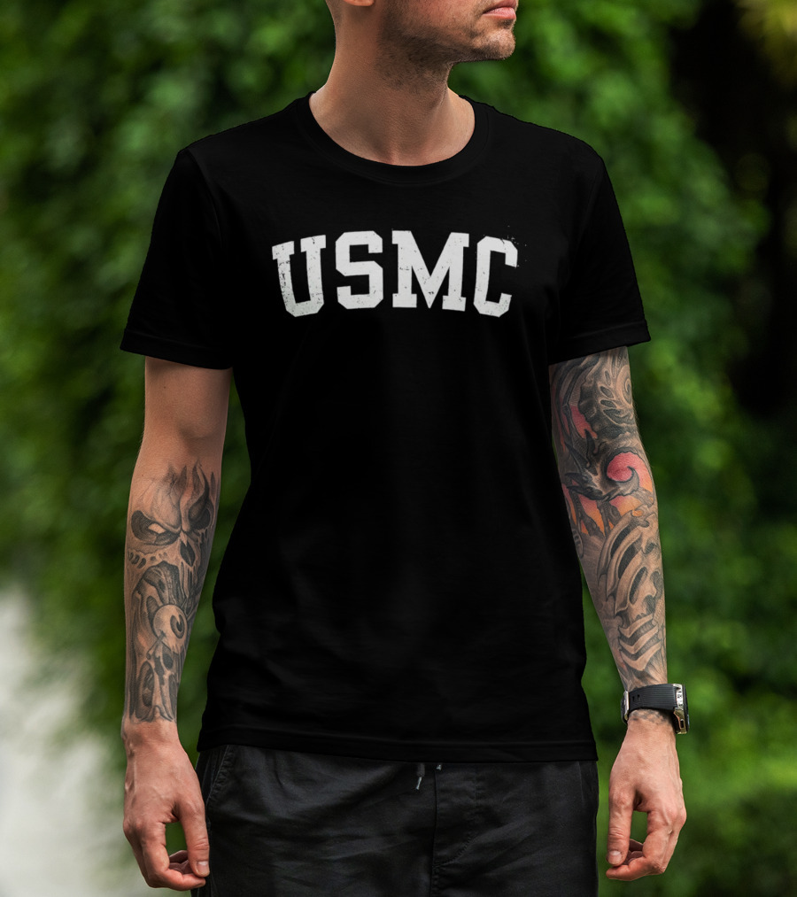 Zac Efron USMC Vintage Military T-Shirt