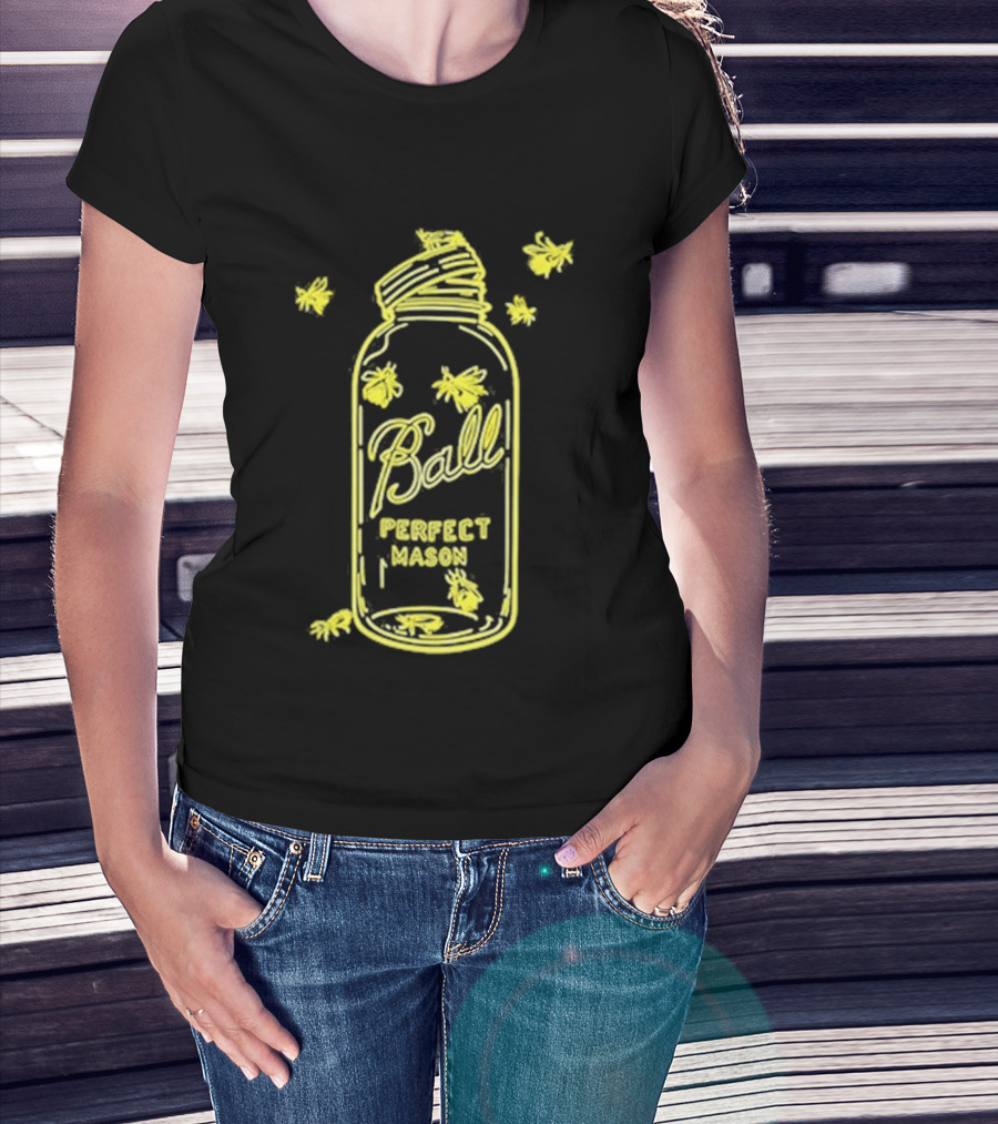 Ball Perfect Mason Jar Firefly Glow T-Shirt