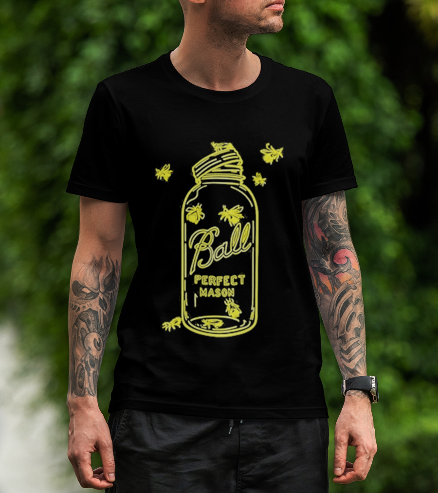 Ball Perfect Mason Jar Firefly Glow T-Shirt