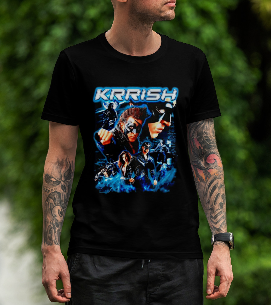 Krrish Hrithik Roshan Bollywood Movie Action Adventure Superhero T-Shirt