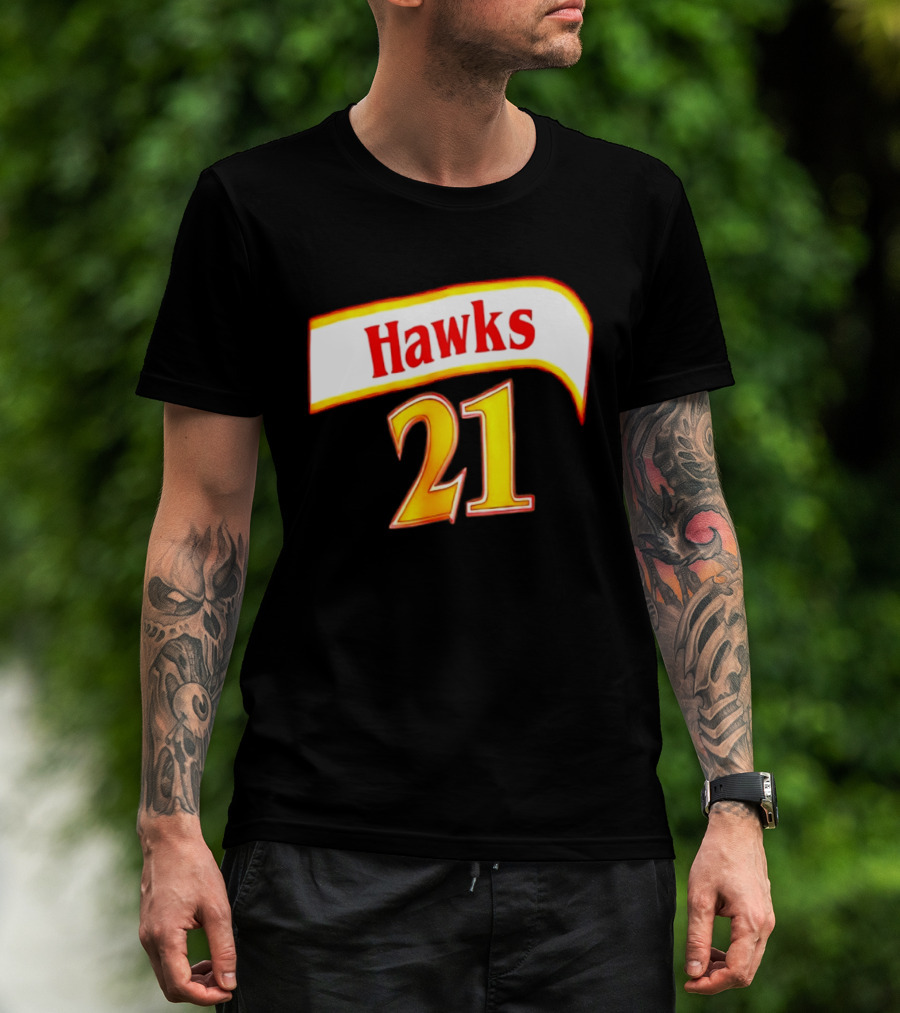 Hawks 21 Basketball Jersey NBA Team Edition T-Shirt