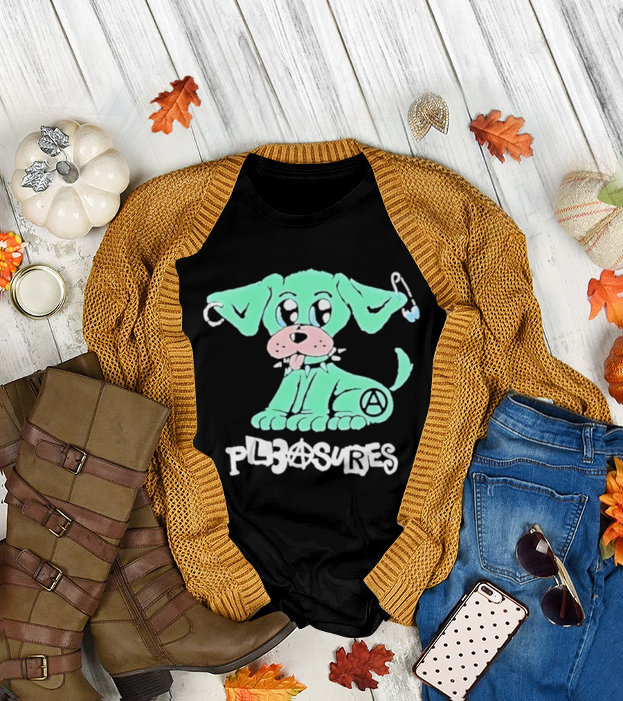 Pleasures Ruff Neon Dog Safety Pin T-Shirt