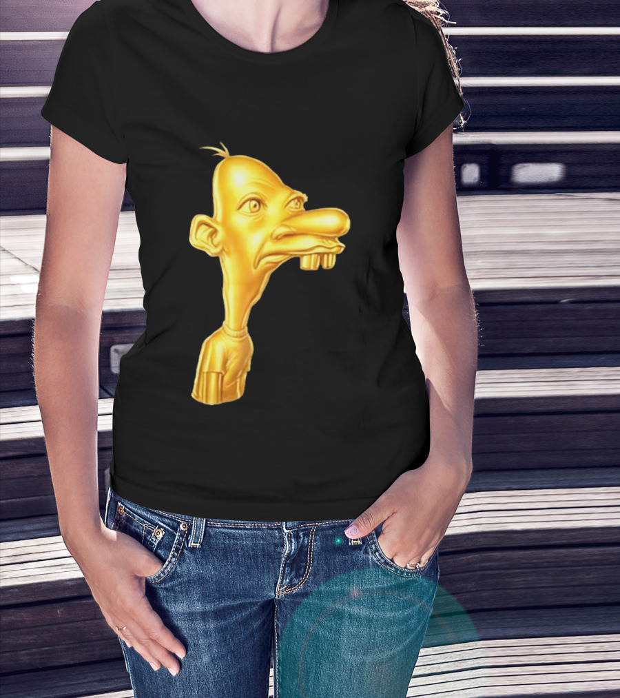 Neegy Meme Cartoon Golden Head T-Shirt