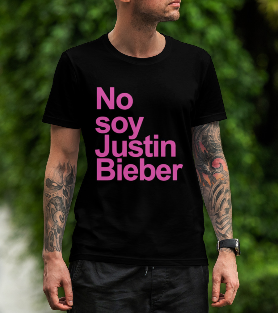 No Soy Justin Bieber Pop Music Celebrity Merchandise T-Shirt