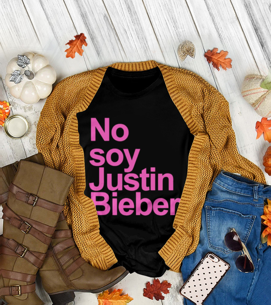 No Soy Justin Bieber Pop Music Celebrity Merchandise T-Shirt