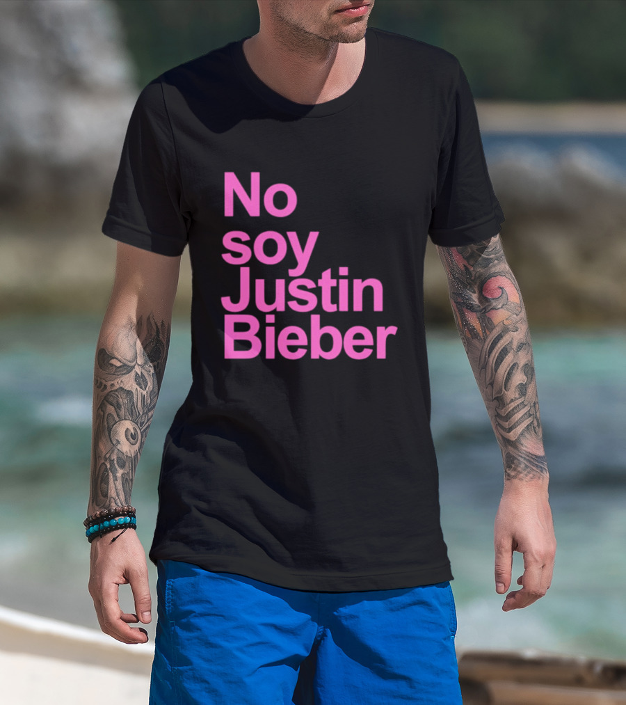 No Soy Justin Bieber Pop Music Celebrity Merchandise T-Shirt