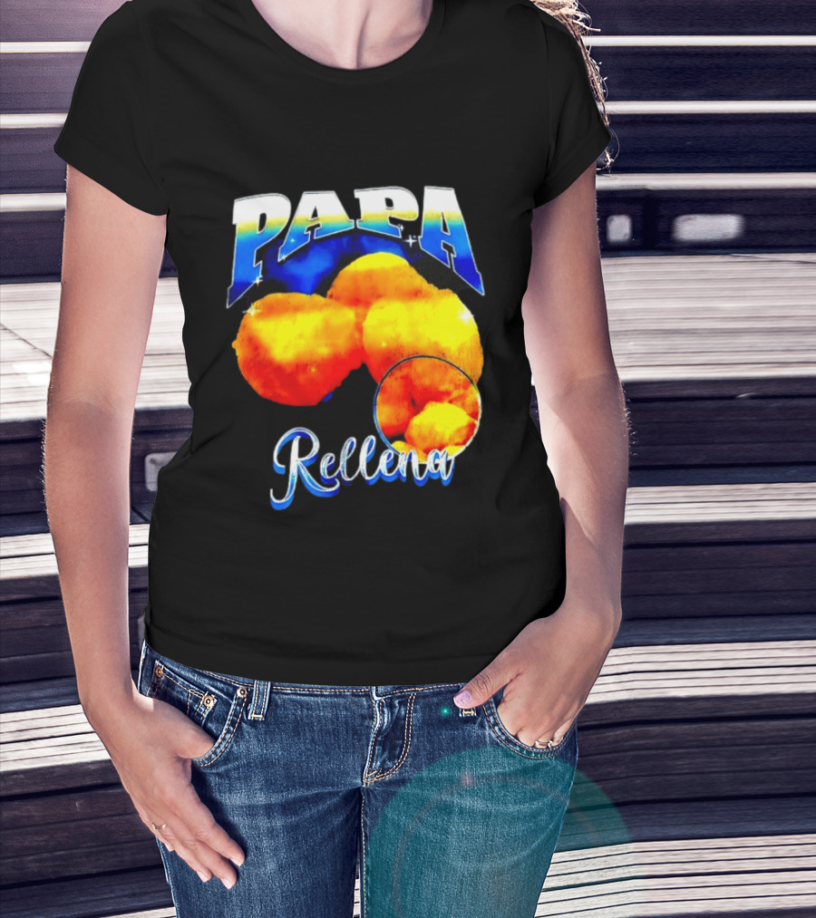 Papa Rellena Bold Text Potato Dish T-Shirt