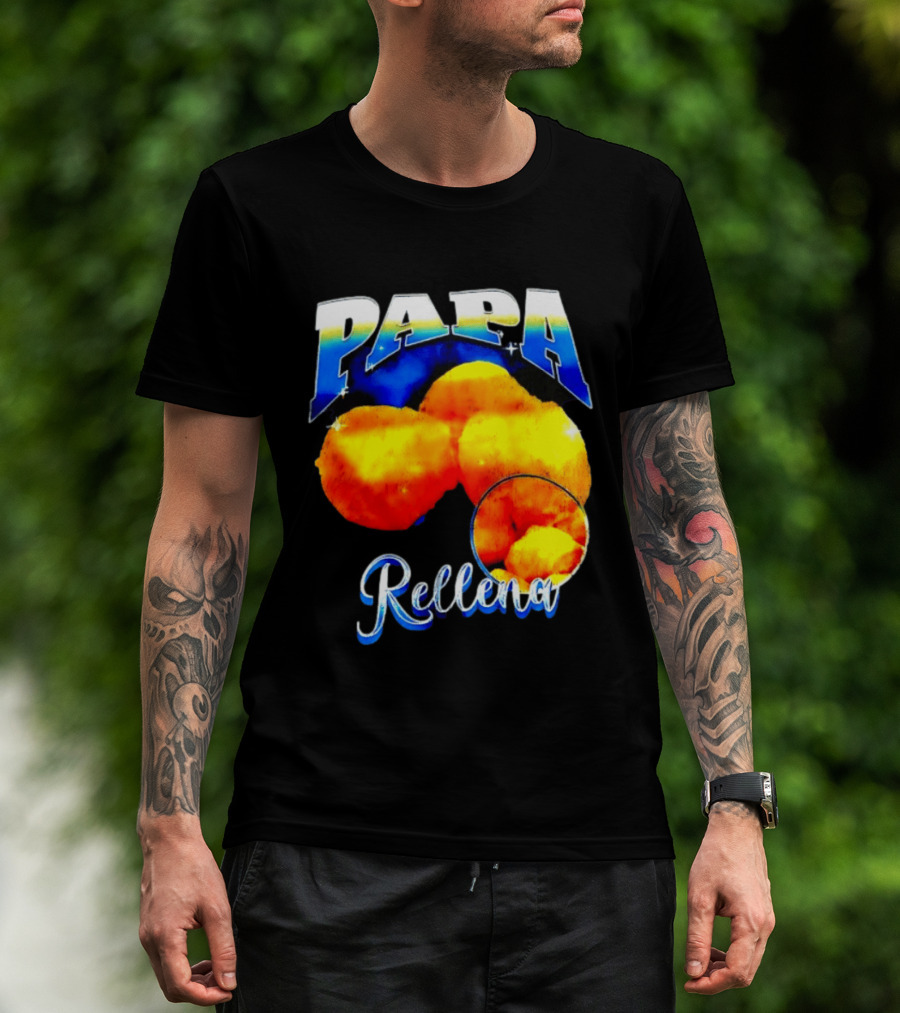 Papa Rellena Bold Text Potato Dish T-Shirt