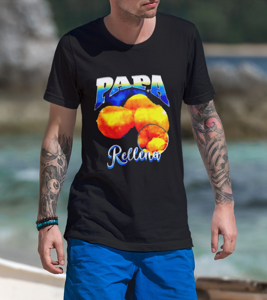 Papa Rellena Bold Text Potato Dish T-Shirt