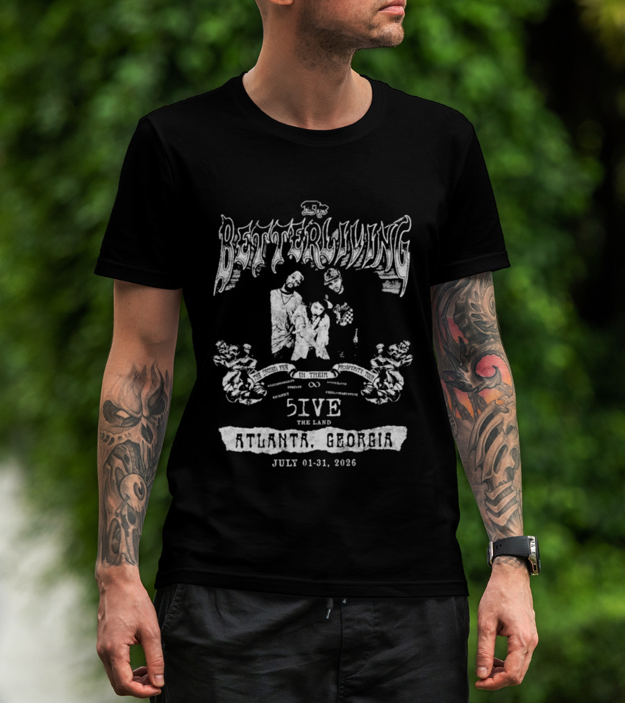 Quavo Better Living 5IVE Tour Atlanta Georgia July 2026 T-Shirt