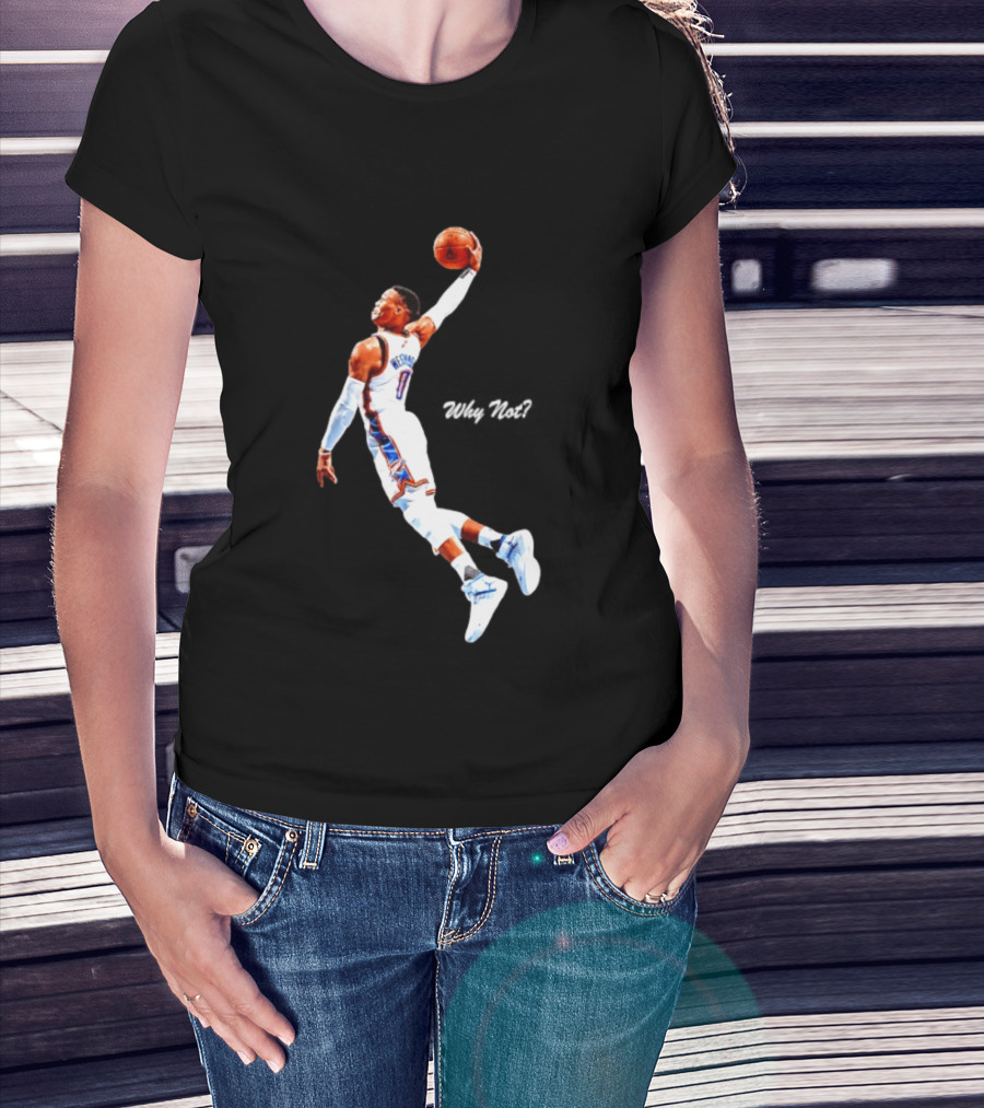 Russell Westbrook Oklahoma City Thunder Why Not Basketball Dunk T-Shirt