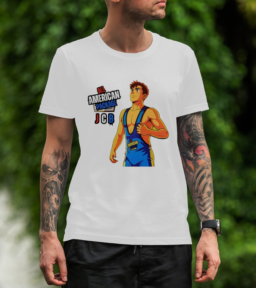 All American Package JCB Anime Wrestler T-Shirt
