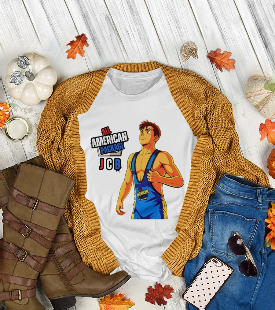 All American Package JCB Anime Wrestler T-Shirt