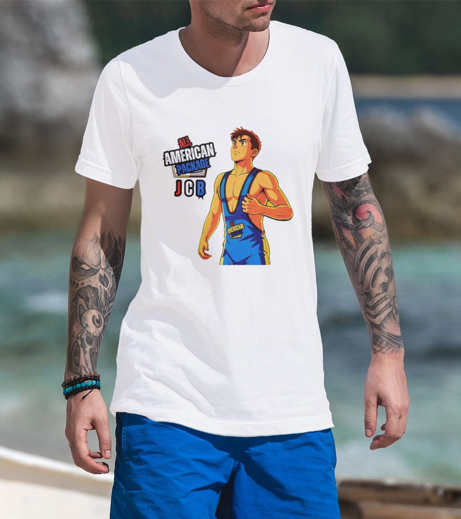All American Package JCB Anime Wrestler T-Shirt